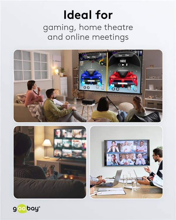 Manuel HDMI™ switch box 3 til 1