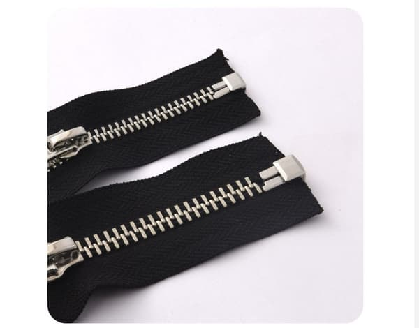 8# Silver Zipper Top & Bottom Stops (10 Sets)