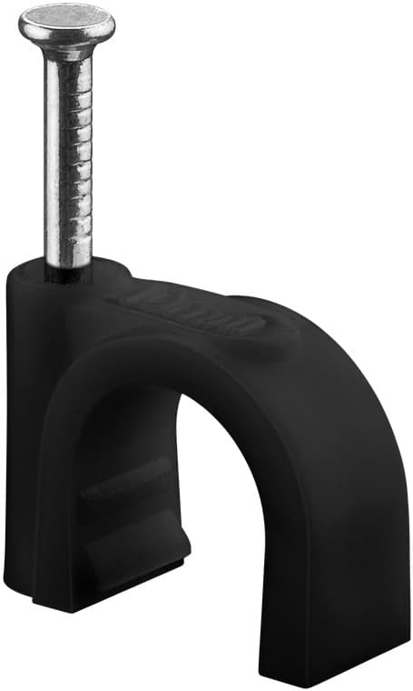 Kabelclips 10 mm, sort