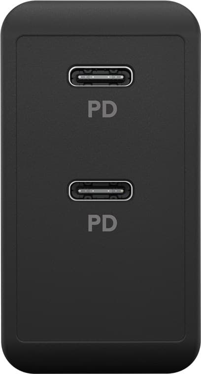 USB-C™ PD dobbelt hurtigoplader (36 W) sort
