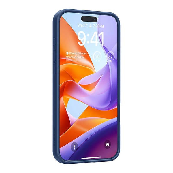 Torras Ostand Pro-deksel til iPhone 16 ProMax (blå)