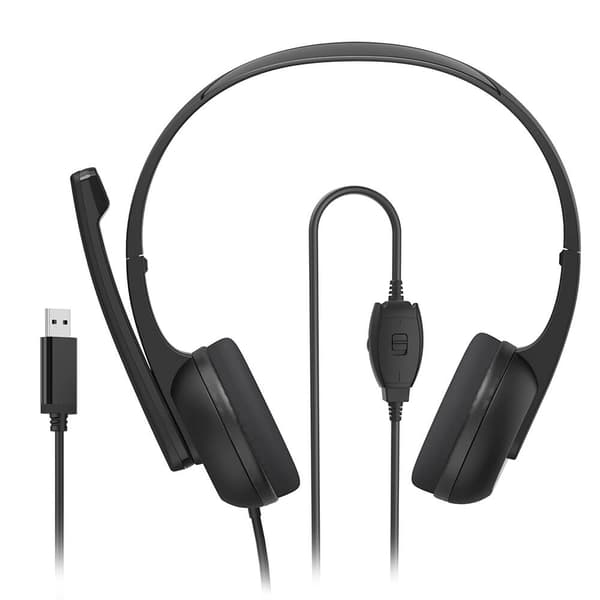 Headset PC Office Stereo On-Ear HS-USB250 V2 Black