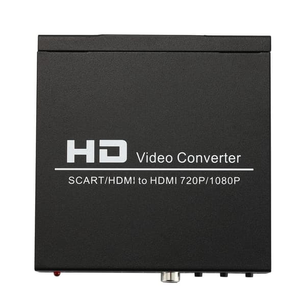 SCART+HDMI til HDMI HD Konverter og Switch Svart