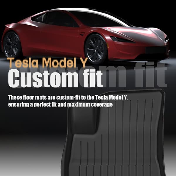 Gulvmåtter og bagagerumsmåtter til Tesla Model Y  2017 to 2024