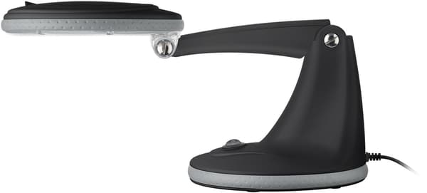 LED suurennuslamppu jalustalla, 6 W, musta