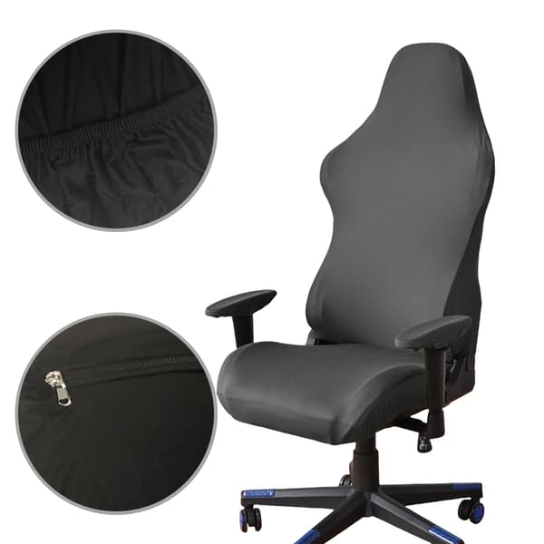 Stretchigt skyddsöverdrag för gamingstol - Universalstorlek Black