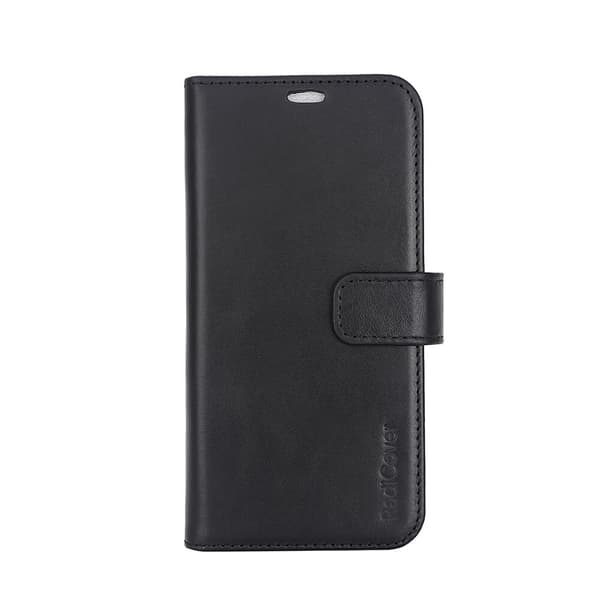 Wallet Case 2i1 Anti-stråling Læder MagS Sort - iPhone 15 Pro