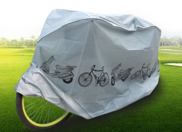 Cykelcover, regnbeskyttelse og UV -beskyttelse Silver