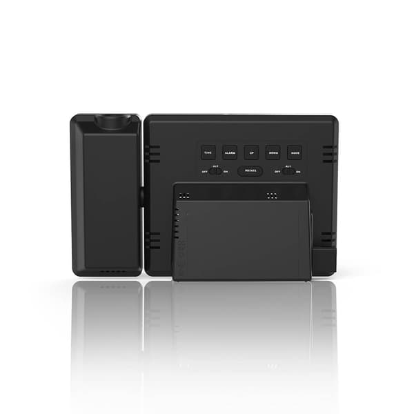 Vækkeur Projektion Plus Charge Sort