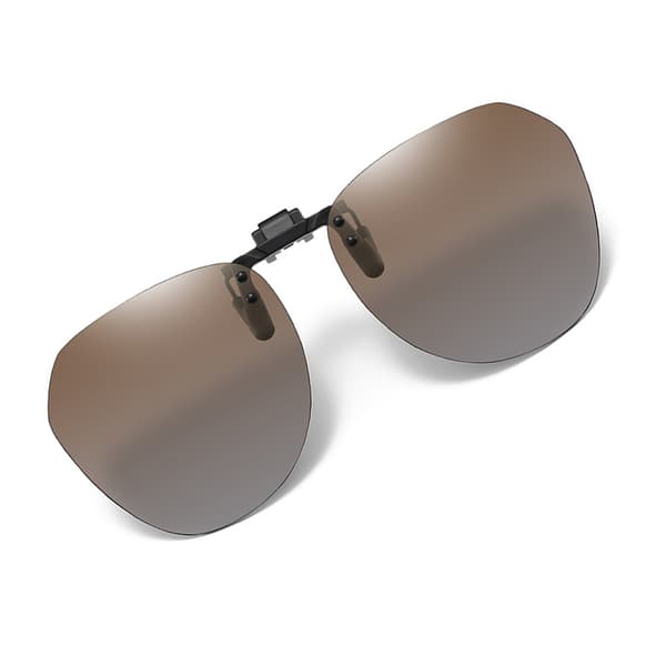 Polariserte Clip-on Solbriller med Etui Brown