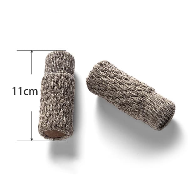 Stickade Stolstrumpor / Möbeltassar, 16-pack Khaki