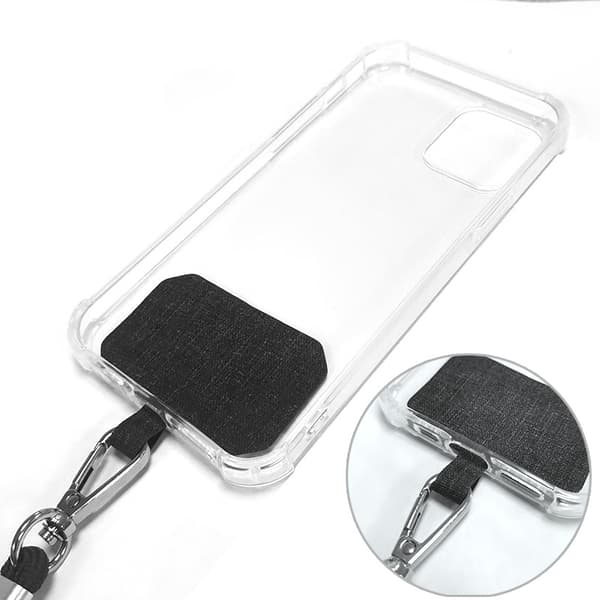 Patch Phone Lanyard Justerbar & Alsidig Black