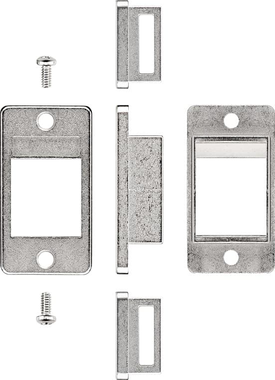 Keystone-holder/bezel for enhetsinstallasjon