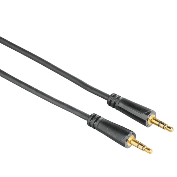 HAMA Lydkabel 3,5 mm-3,5 mm Guld Sort 3 m