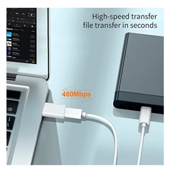 USB 3.0 (hane) till USB-C (hona) adapter Silver