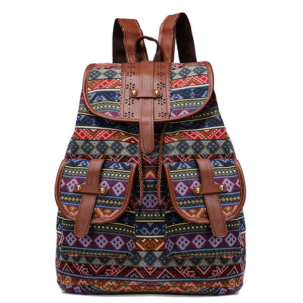 Rygsæk i bohemestil Multicolor1