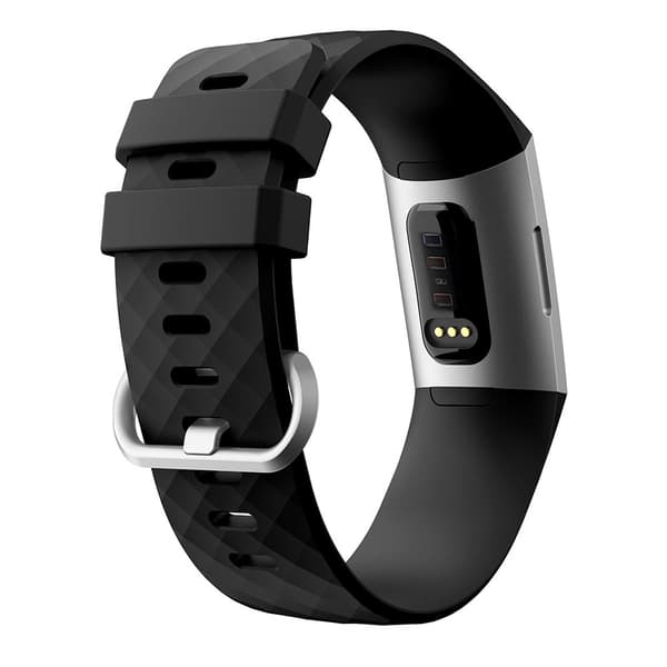 Fitbit Charge 3/4 armbånd silikone (S) Black