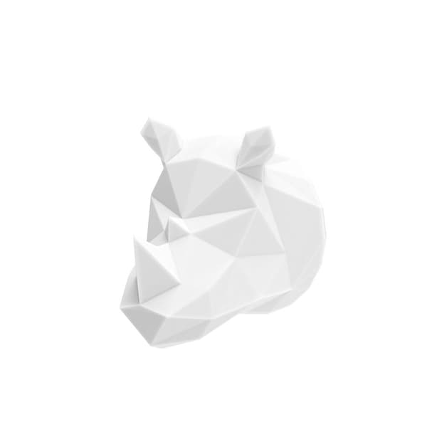 Vegg Nattlampe Wild Light Rhino Multicolor