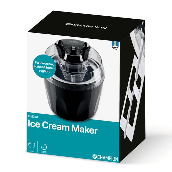 Jäätelökone 1,5L GM210 Musta