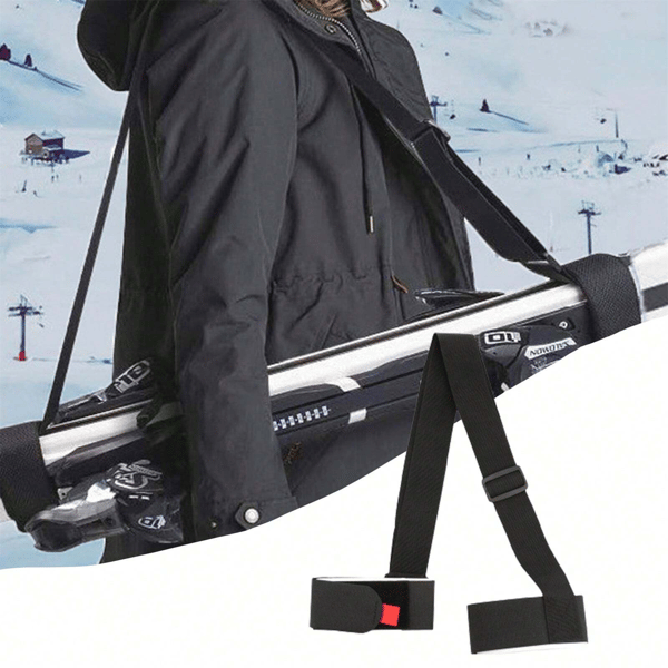 Justerbar ski- og stangholder Black