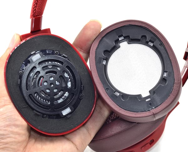 Erstatningsøreputer for JBL LIVE500BTNC-hodetelefoner (2-pack) Red