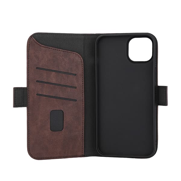 Wallet Case 3 kortrum Magseries Brun - iPhone 15 Plus