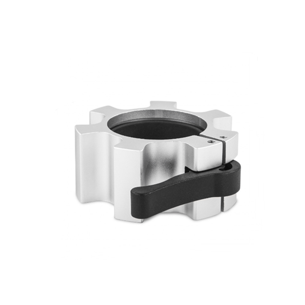 Olympic Barbell Clamp -tangon pidike Silver