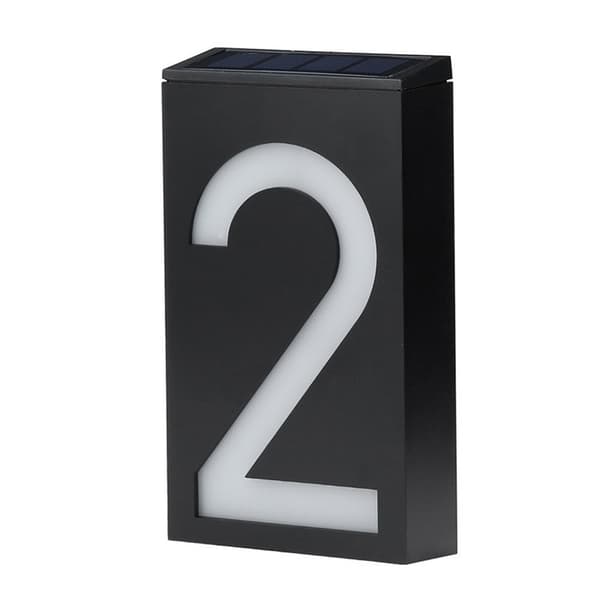 Solcelledrevet husnummerlys 2