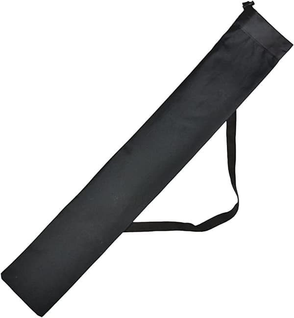 Oppbevaringspose for turstaver med stropp Black 17x70 cm