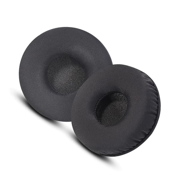 Utskiftbare øreputer for Sony WH-CH520 hodetelefoner - Isilkestoff (7CM) Black