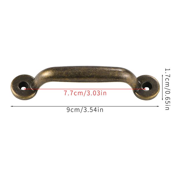 Skåphandtag i Vintage Design, 4-pack Bronze