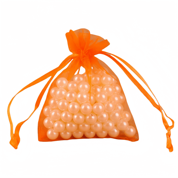 Organza-tasker med 100 smykker Orange