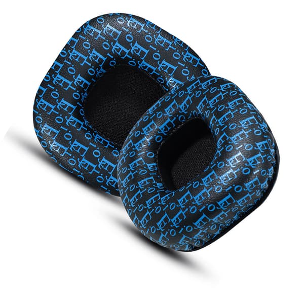 Utskiftbare øreputer for Marshall Major hodetelefoner Black+Blue