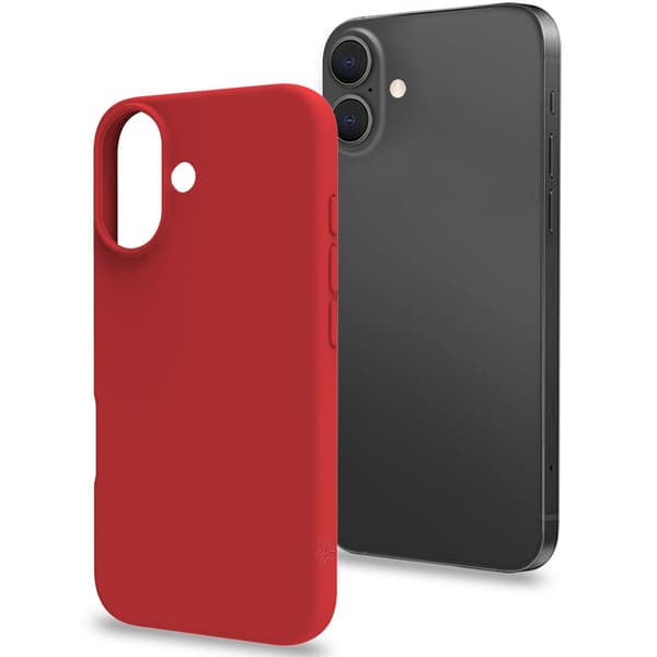 Cromo Soft gummi cover iPhone 16 Rød