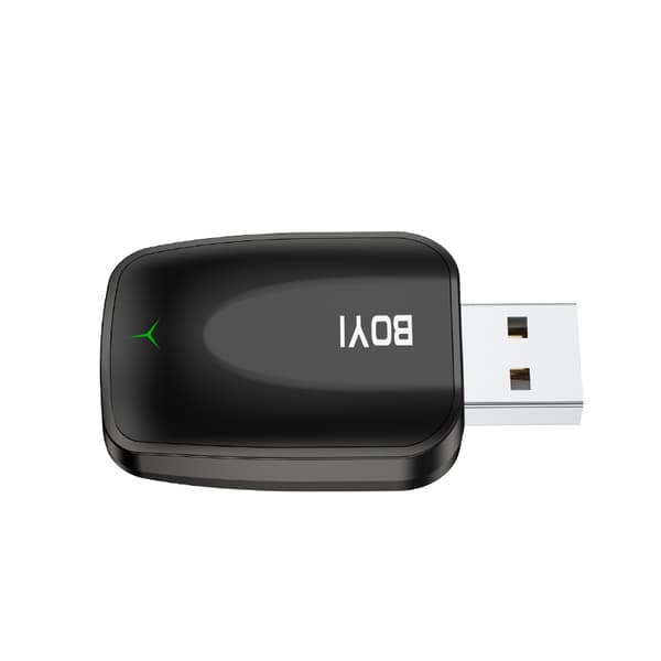 BY967S Trådløs CarPlay & Android Auto 2-i-1 Adapter Black