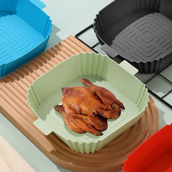 Silikonskål för Air Fryer Grey