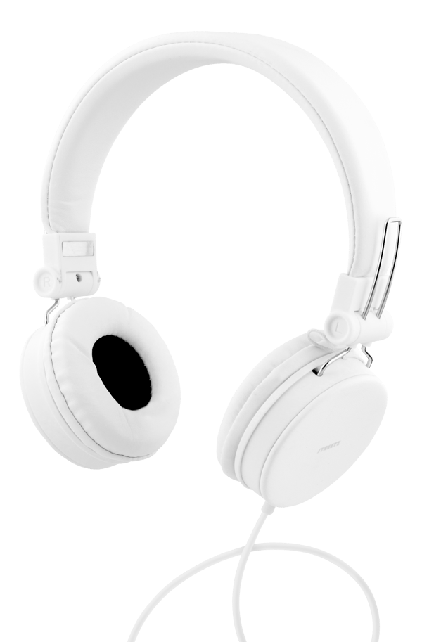 H300 Headphones with microphone, foldable, 3.5 mm, white