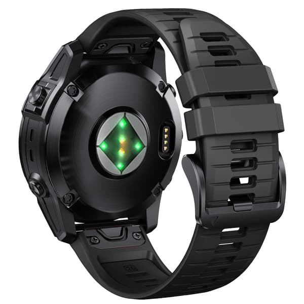 Stilfuld Quick Release Rem til Garmin Fenix 7X Pro Black