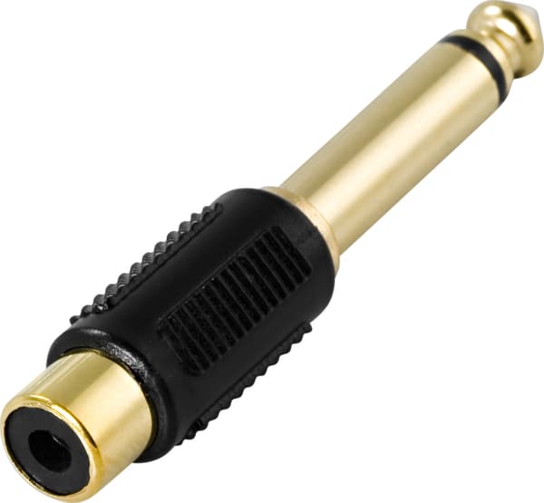 Multimedia adapter, RCA fe to 6.3mm ma, mono