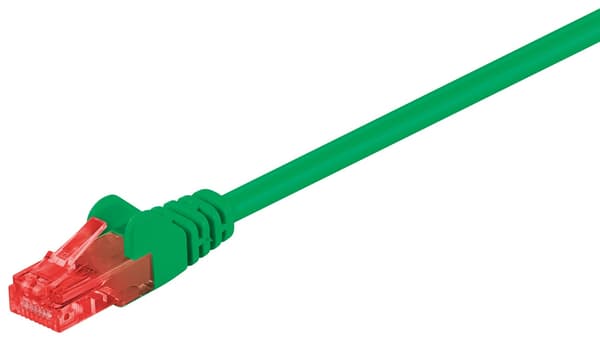 CAT 6 patchkabel, U/UTP, Grön