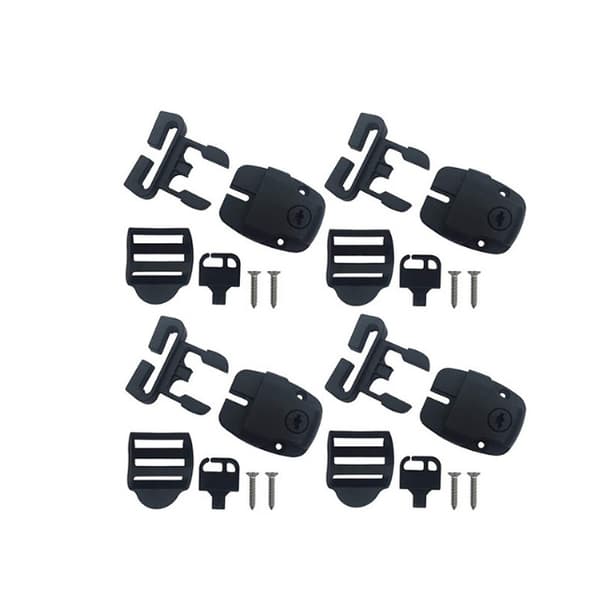 Låssats för spabadöverdrag, spännlås, spänne, set 4-pack