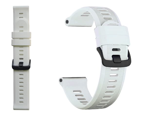 Silikone urrem til Garmin Forerunner 945/935/955/Fenix 7 White