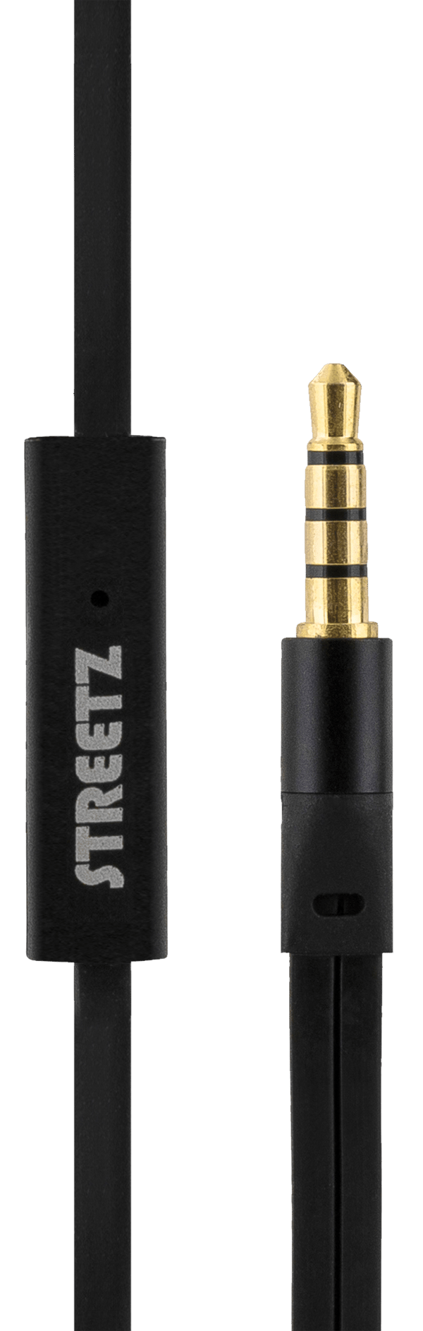 E120 Stayinear earbuds 1button remote 3.5mm mic black