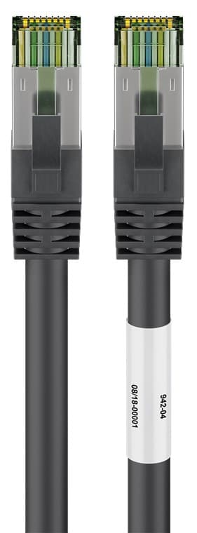Patchkabel CAT 8.1, S/FTP (PiMF), svart
