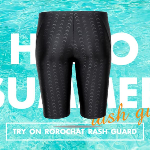Hurtigtørrende Herre Badeshorts - Sort 4XL
