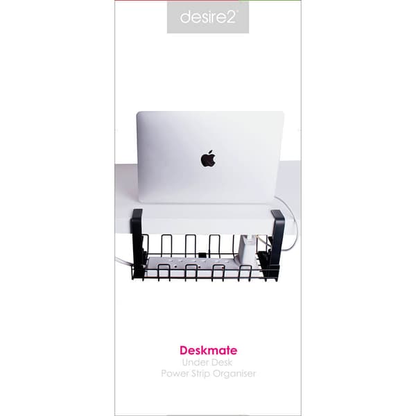 DESIRE2 Deskmate Cable Basket Clamp Mount Musta