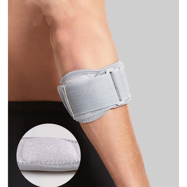 Albuebeskyttelse med nylon-velcrolukning Grey