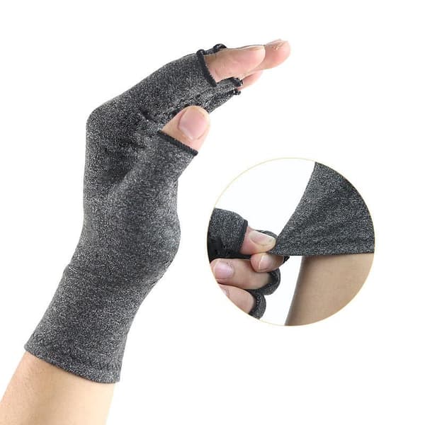 Puristushanskat harmaa Grey L