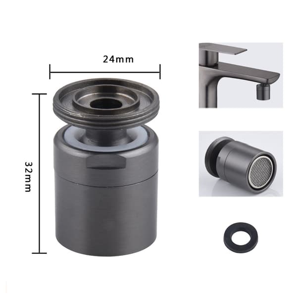 Kranlufter innvendig gjengelufter 24 mm Grey