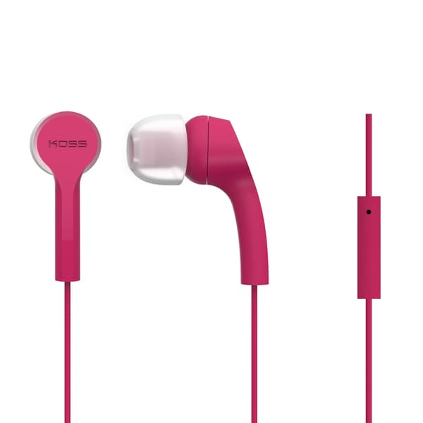 KOSS Øreplugger KEB9iP Rosa In-Ear med one touch mic